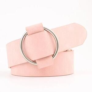 2/$30  NEW Faux Vegan Leather Belt in Pale Pastel Light Baby Pink